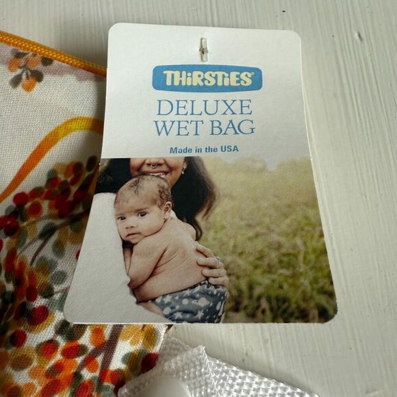 NWT Thirsties Deluxe Extra Large Wet Bag Cloth Diapers Swimsuit Fall Leaves - Picture 6 of 6